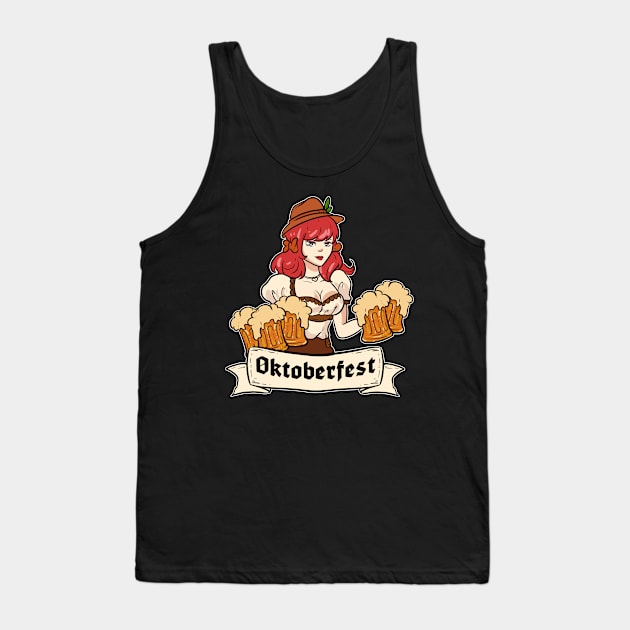 Oktoberfest Girl - For Beer Lovers Tank Top by RocketUpload